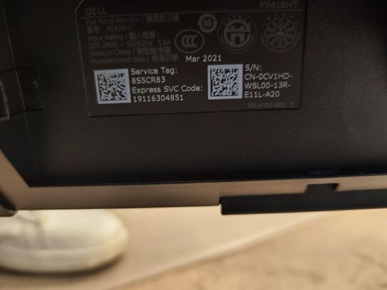 Skærm 24" DELL P2418HT