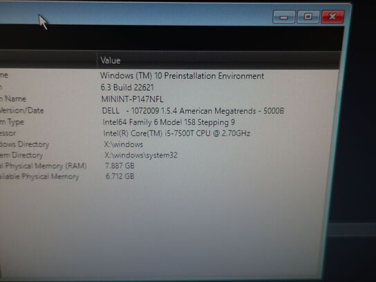 DELL OptiPlex 3050 | Intel i5-7500T | 8 GB | 256 GB SSD | SAMSUNG 22" skærm