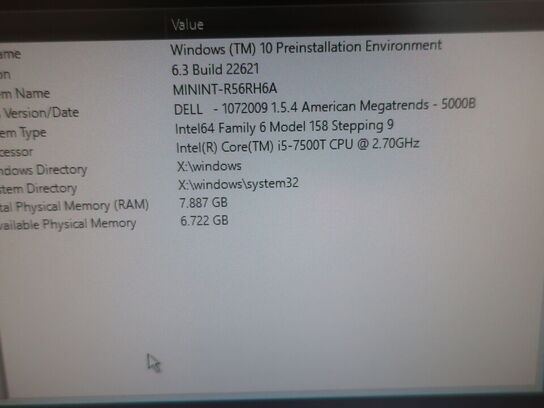 DELL OptiPlex 3050 | Intel i5-7500T | 8 GB | 256 GB SSD | SAMSUNG 22" skærm