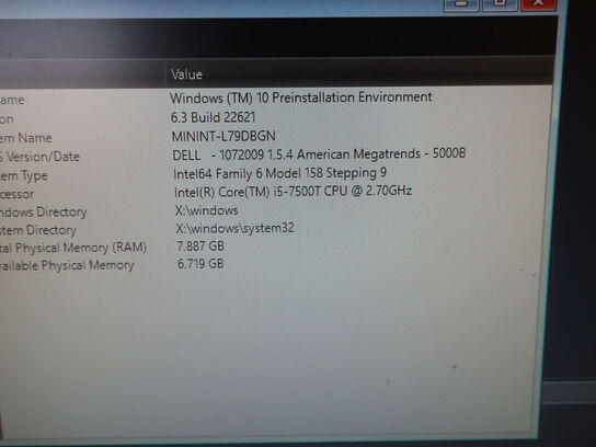 DELL OptiPlex 3050 | Intel i5-7500T | 8 GB | 256 GB SSD | SAMSUNG 22" skærm