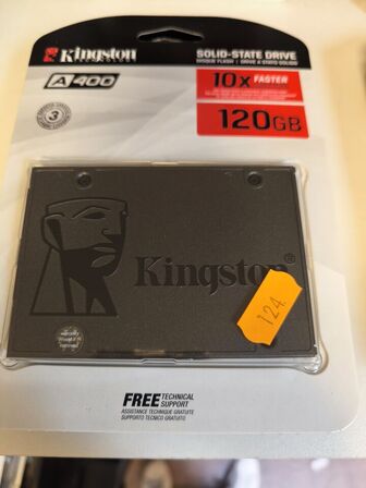 5 stk. SSD harddiske KINGSTON A400 120 GB (ubrugt)