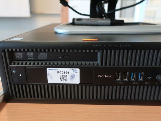 HP ProDesk | Intel i5-4570 | 8 GB | 480 GB SSD | HP 22" skærm
