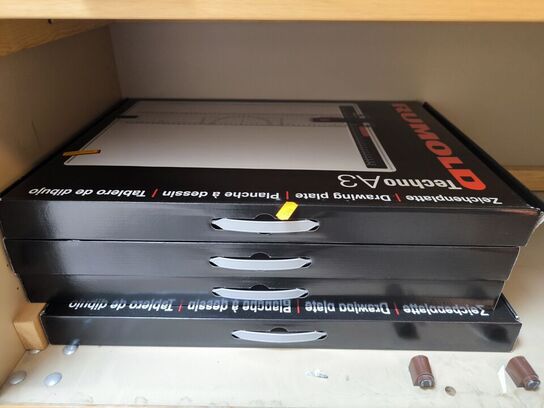 Div. linealer, passere, tegneudstyr m.v.