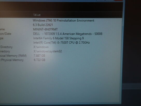 DELL OptiPlex 3050 | Intel i5-7500T | 8 GB | 256 GB SSD | SAMSUNG 22" skærm