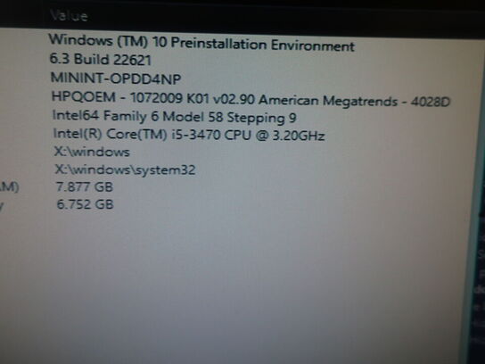 HP ProDesk | Intel i5-3470 | 8 GB | 480 GB SSD | HP 22" skærm