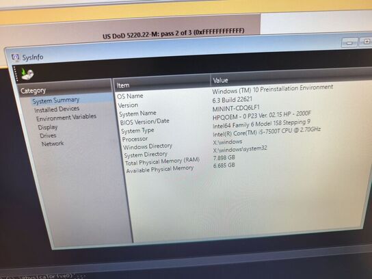 HP ProDesk | Intel i5-7500 | 8 GB | 128 GB SSD