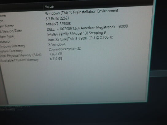 DELL OptiPlex 3050 | Intel i5-7500T | 8 GB | 256 GB SSD | SAMSUNG 22" skærm