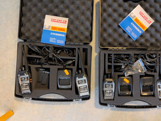 2 sæt håndradioer FREETALKER