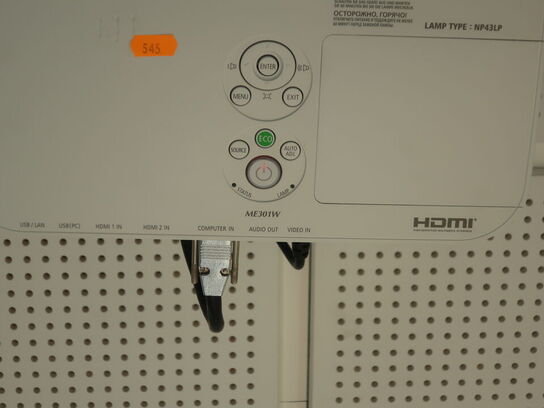 Projektor NEC ME301W inkl. lærred