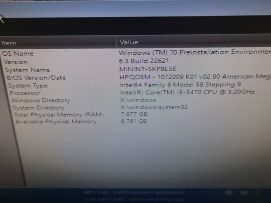 HP Desktop | Intel i5-3470 | 8 GB | 240 GB SSD | HP 23" skærm
