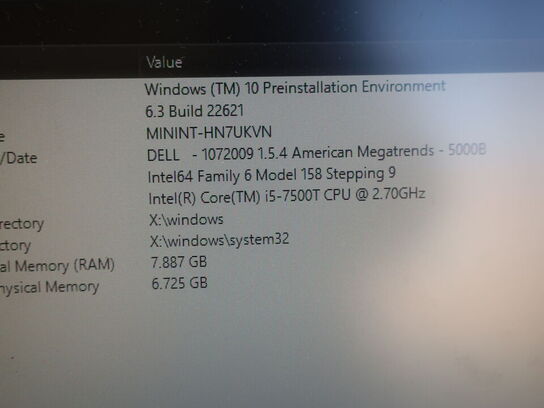 DELL OptiPlex 3050 | Intel i5-7500T | 8 GB | 256 GB SSD | SAMSUNG 22" skærm