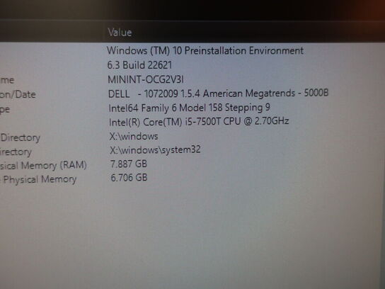 DELL OptiPlex 3050 | Intel i5-7500T | 8 GB | 256 GB SSD | SAMSUNG 22" skærm