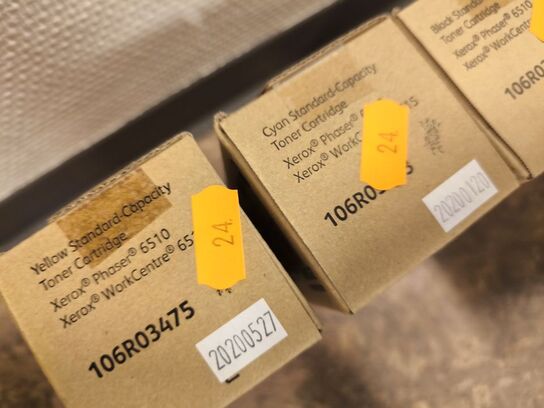 4 stk. toner XEROX til laserprinter bl.a. Phaser 6510