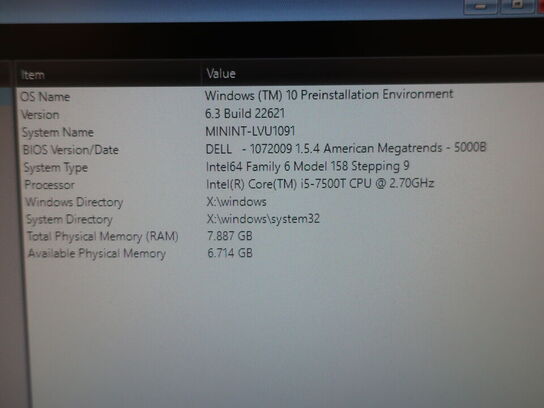 DELL OptiPlex 3050 | Intel i5-7500T | 8 GB | 256 GB SSD | SAMSUNG 22" skærm