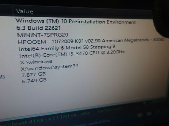 HP ProDesk | Intel i5-3470 | 8 GB | 480 GB SSD | HP 22" skærm