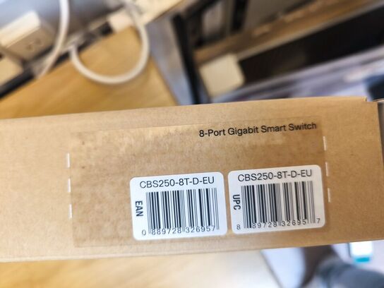 Netværksswitch CISCO CBS250-8T-D-EU 8 port (ubrugt)