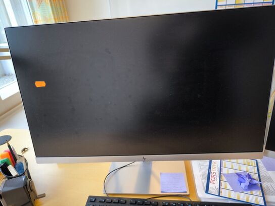 2 stk. 27" HP EliteDisplay E273 inkl. CONTOUR rollermouse og tastatur