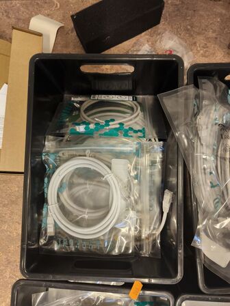 6 ks. m. RJ45 kabler i forsk. længder (ubrugt) (se billeder)