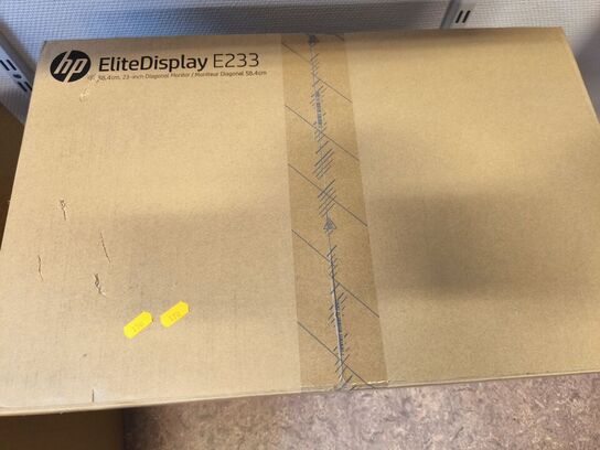 2 stk. 23" skærme HP EliteDisplay E233 (ubrugt)