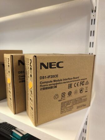 2 stk. NEC DS1-IF20CE (MPi4) m. Raspberry Pi (ubrugt)