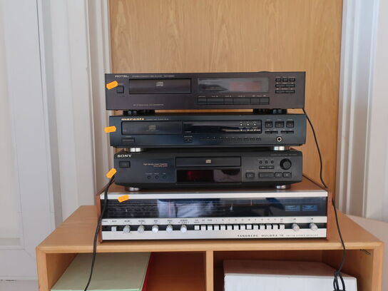 Hi-Fi udstyr, TANDBERG HULDRA 10 reciever, ROTEL, MARANTZ & SONY cd afspillere