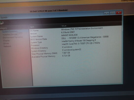 DELL OptiPlex 3050 | Intel i5-7500T | 8 GB | 256 GB SSD | SAMSUNG 22" skærm