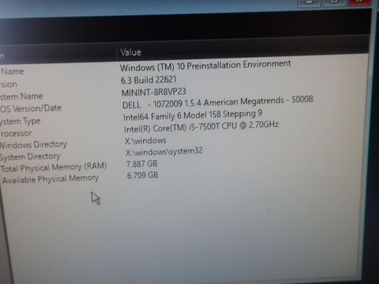 DELL OptiPlex 3050 | Intel i5-7500T | 8 GB | 256 GB SSD | SAMSUNG 22" skærm