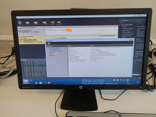 HP Desktop | Intel i5-3470 | 8 GB | 480 GB SSD | HP 23" skærm