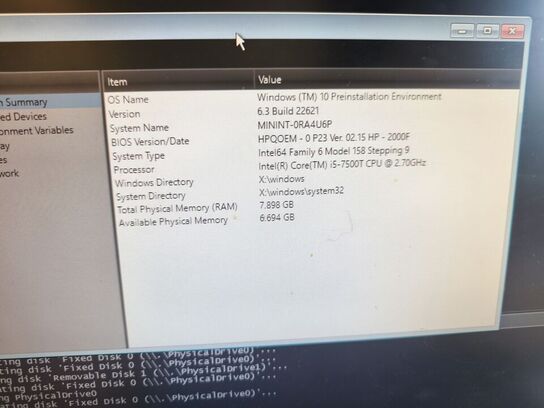 HP ProDesk | Intel i5-7500 | 8 GB | 128 GB SSD