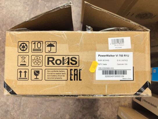 UPS POWERWALKER VI 750 R1U (ubrugt)