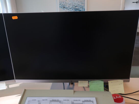 2 stk. HP EliteDisplay 27" skærme inkl. div. tilbehør