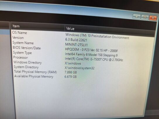 HP ProDesk | Intel i5-7500 | 8 GB | 128 GB SSD