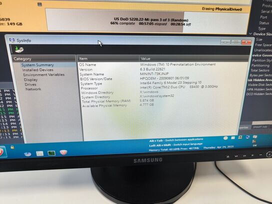 HP Desktop | Intel Core2Duo | 4 GB | 160 GB HDD