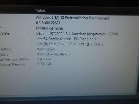 DELL OptiPlex 3050 | Intel i5-7500T | 8 GB | 256 GB SSD | SAMSUNG 22" skærm