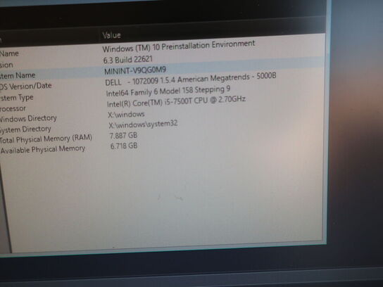 DELL OptiPlex 3050 | Intel i5-7500T | 8 GB | 256 GB SSD | SAMSUNG 22" skærm