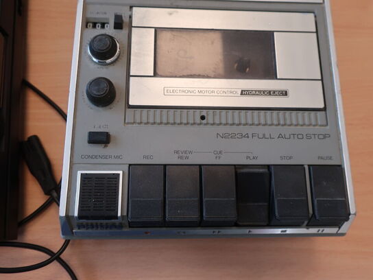 3 stk. PHILIPS retro båndmaskiner (2 stk. D6350, 1 stk. N2234)