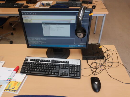 DELL OptiPlex 3050 | Intel i5-7500T | 8 GB | 256 GB SSD | SAMSUNG 22" skærm