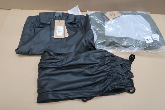 2 sæt Mikk-Line PU Regntøj - Str. 122 & 128