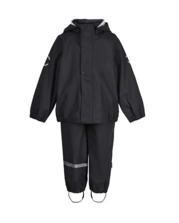 Sort Regntøj Recycled Black 110 – Mikk-line Regntøj - Str. 110