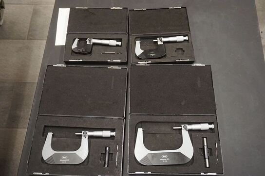 4 stk. mikrometer MAHR