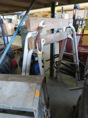 Sækkevogn, lille stige, savbukke