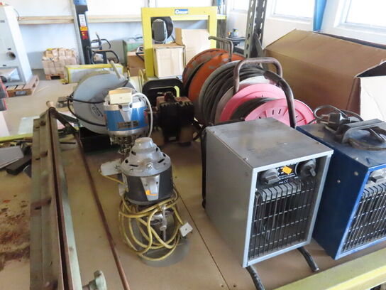 Varmeblæsere, kabelruller mv.