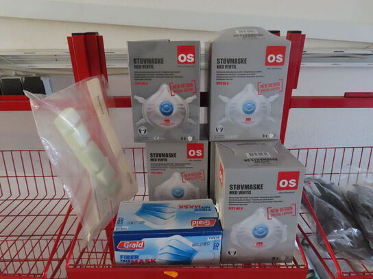 Fire salgsreoler og parti handsker