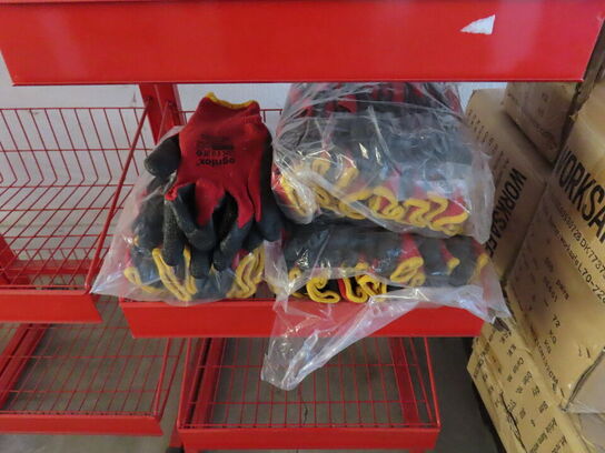 Fire salgsreoler og parti handsker