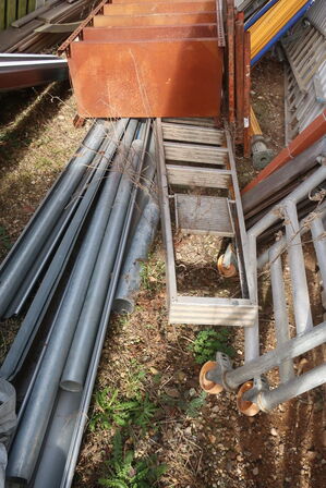 Rullestillads JUMBO, trappestige, div. jern m.m.