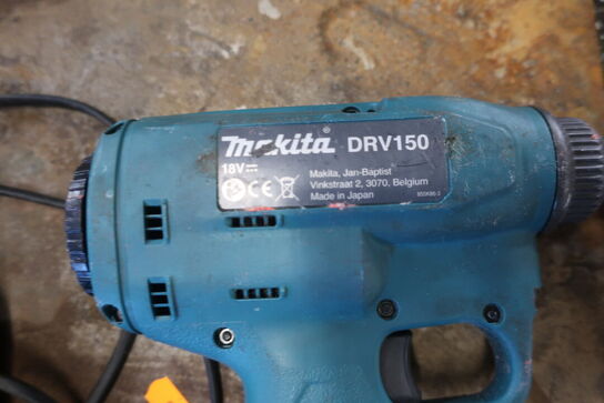 Akku blindnittepistol MAKITA DRV150 med 2 stk. batterier og lader