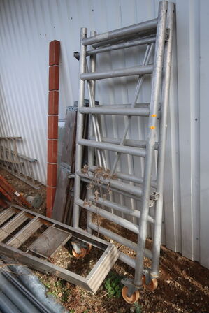 Rullestillads JUMBO, trappestige, div. jern m.m.