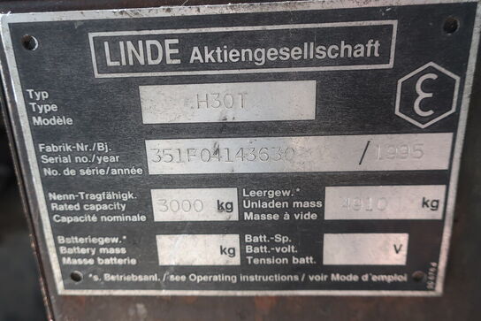 Gas Gaffeltruck LINDE H30T