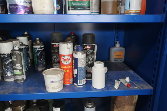 Stålskab med div. Plejemidler