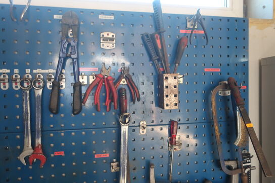 Værktøjstavle med div. Værktøj